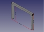 Preview: Rahmen für Lamellenvorhang Gr.3 (350x250mm)