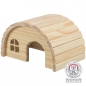 Preview: Trixie Rundes Mini Haus, nagelfrei, Holz 19x11x13cm