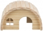 Preview: Trixie Rundes Mini Haus, nagelfrei, Holz 19x11x13cm