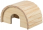 Preview: Trixie Rundes Mini Haus, nagelfrei, Holz 19x11x13cm