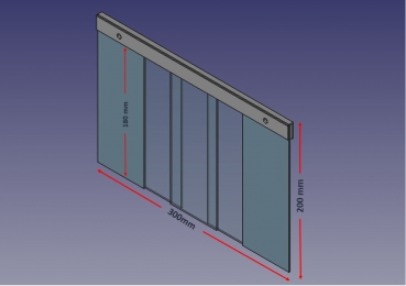 Lamellenvorhang Gr.1 (300x200x2mm)