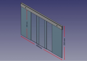 Lamellenvorhang Gr.3 (350x250x3mm)