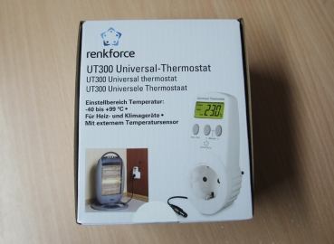 Universalthermostat Zwischenstecker -40 bis 99 °C renkforce UT300
