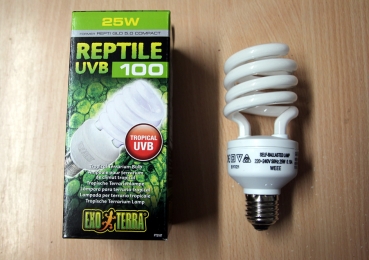 Exoterra Reptil 5.0 Tropenlampe E27 25 Watt NEU