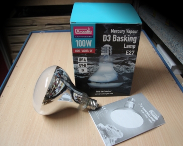 Arcadia D3 UV Basking Lamp 100 Watt, E27
