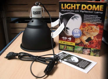 Exoterra Light Dome UV-Reflektorlampe aus Aluminium 18cm