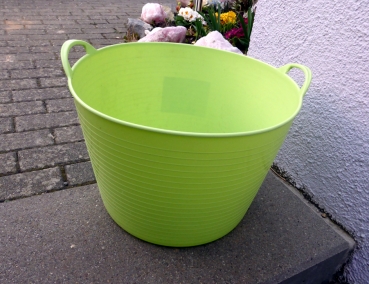 Gartenkorb "lindgrün" Gummi 42 Liter, Länge 34x47cm