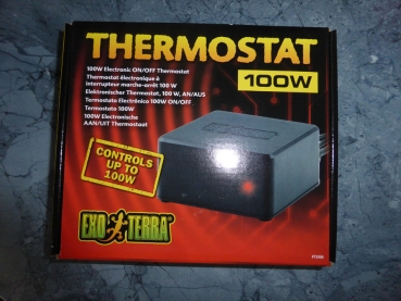 Exoterra Thermostat 100 Watt Ideal für Substratheizern und Wärmekabeln