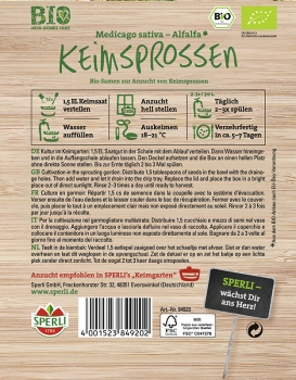 BIO Keimsprossen Alfalfa - Bio-Saatgut Medicago sativa