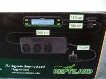 Digitaler Thermo-/Hygrostat Reptilienland 3 Steckplätze