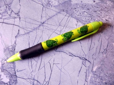 TURTLE Pen Kugelschreiber mit Meeresschildkröten Motiv