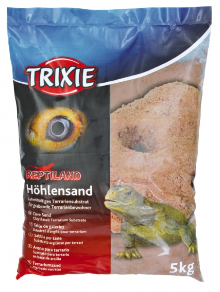 Höhlensand Reptilienland Trixie dunkelrot 5kg Packung