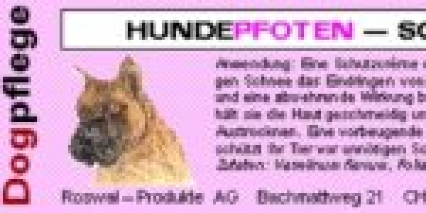 Hundepfotencrème 250ml - SCHUTZCREME für Hunde