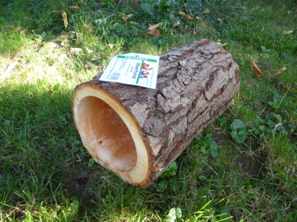 Weser-Tunnel aus Erle Naturholz Massiv 35cm lang