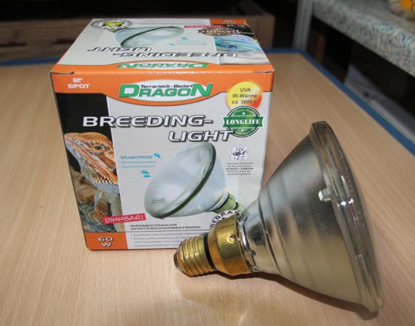 Dragon Breeding Light Wärmestrahler PAR38 mit 60 Watt, E27