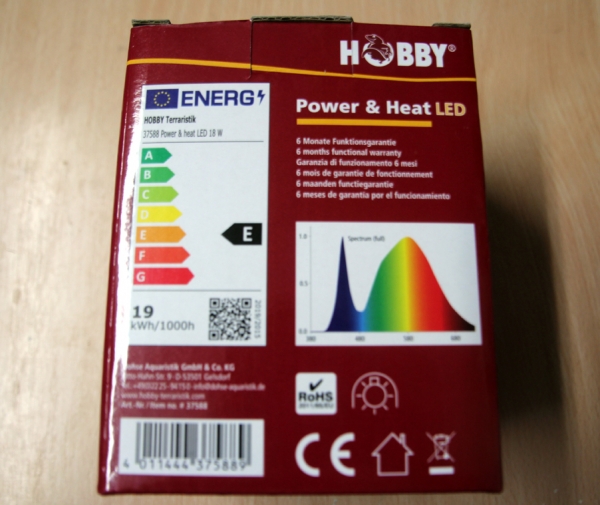 Hobby Power + Heat LED, 18 Watt, E27 Fassung NEU