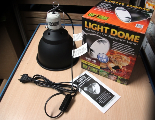 Exoterra Light Dome UV-Reflektorlampe aus Aluminium 18cm