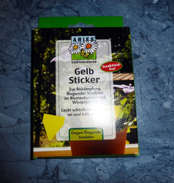 Gelbsticker 7 Stück Aries neue Gartenserie