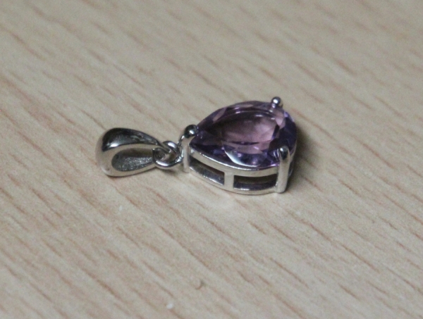 Amethyst AA Qualität mit Diamentschlif 925 Silber