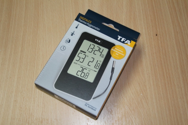 Digitales Thermo-Hygrometer mit Uhr