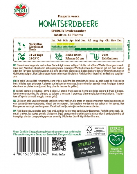 Monatserdbeere SPERLING's Bowlenzauber