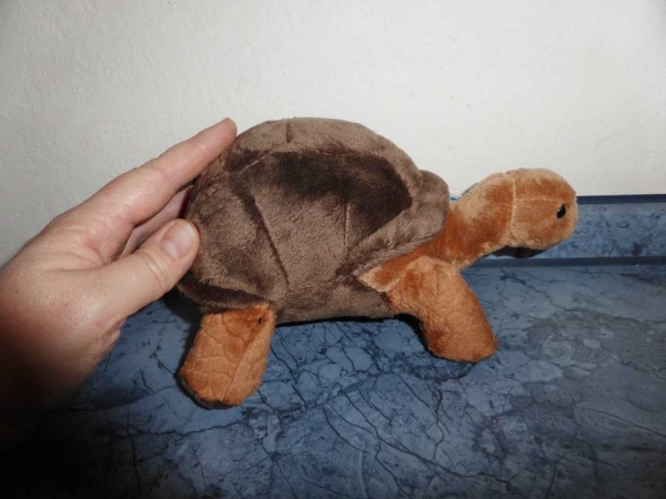 Kleine Plüschschildkröte "Galapagos Baby" hellbraun