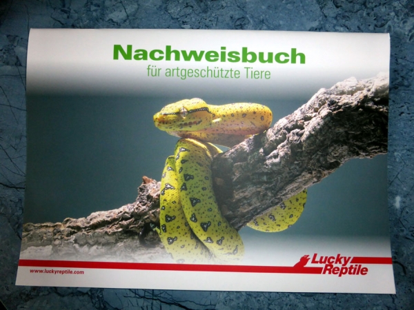 Lucky Reptile Nachweisbuch "Artenschutz" für alle die Nachzuchten haben